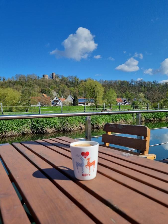 Ferienhaus Diemelaue Mit Klimaanlage Bad Karlshafen Buitenkant foto